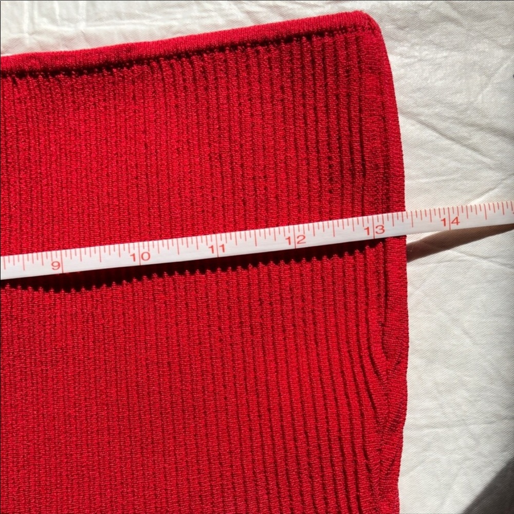 Cherry red Tube top cropped - Picture 6 of 6